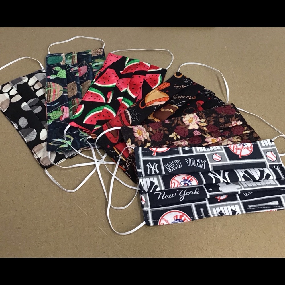 Bulk Set of 25 Assorted Cotton Face Masks